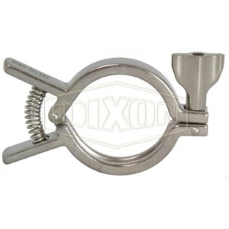 Squeeze I-Line Clamp, 2 In Tube, 304 Stainless Steel